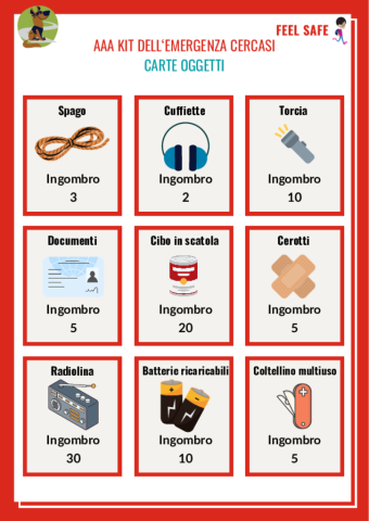 AAA Kit dell'Emergenza Cercasi - Carte oggetti